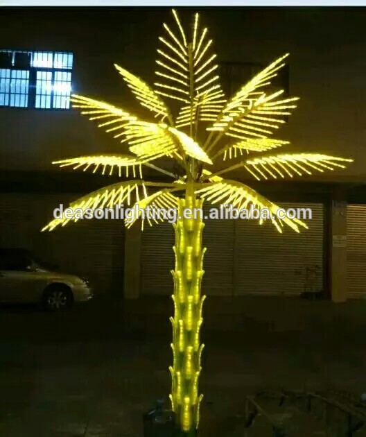 lighted palm tree decoration