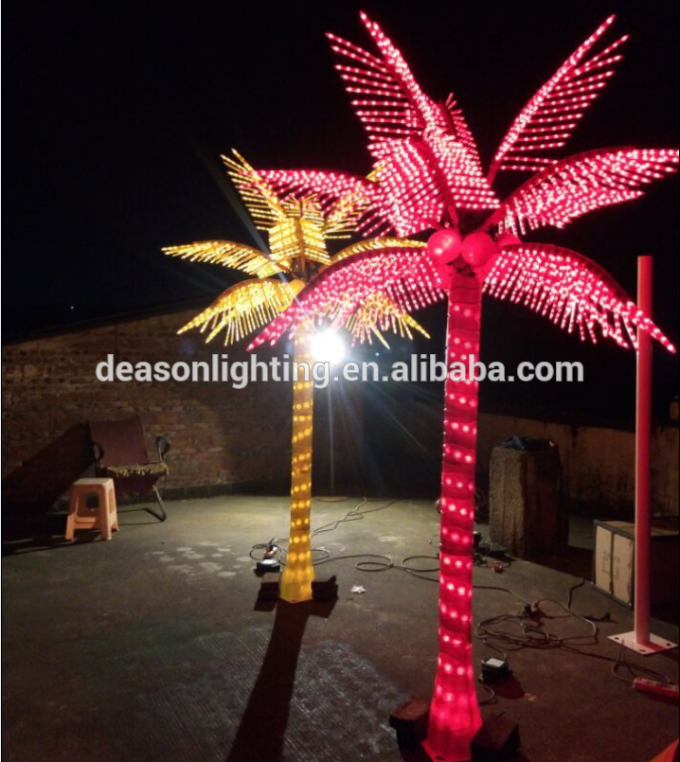 decorative light palm trees