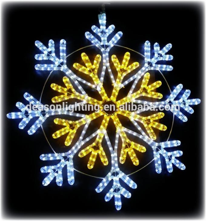 led rope light Snowflake/christmas snowflake/outdoor light snowflakes