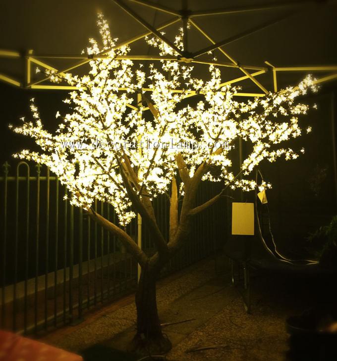 outdoor artificial trees with led lights