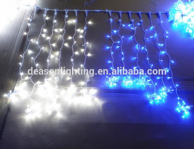 Decorative LED curtain star string lights for Christmas decoration