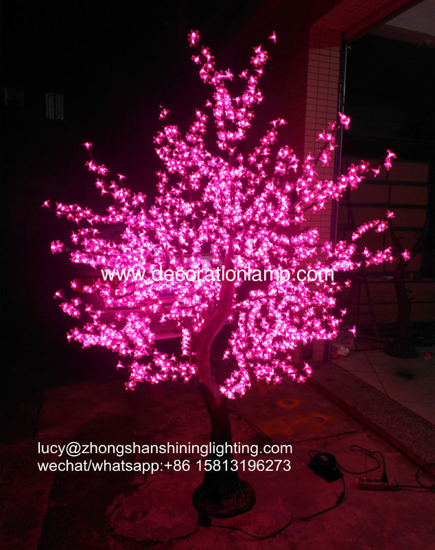 artificial lighted trees