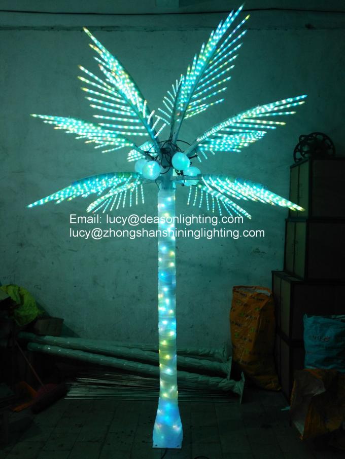 color changing led palm tree light