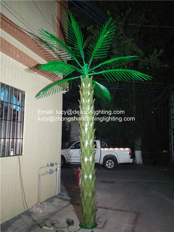 led lighted palm trees