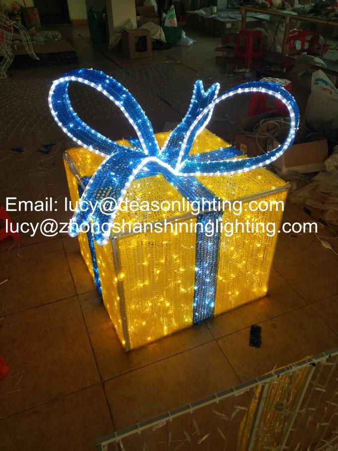 christmas gift box decoration light