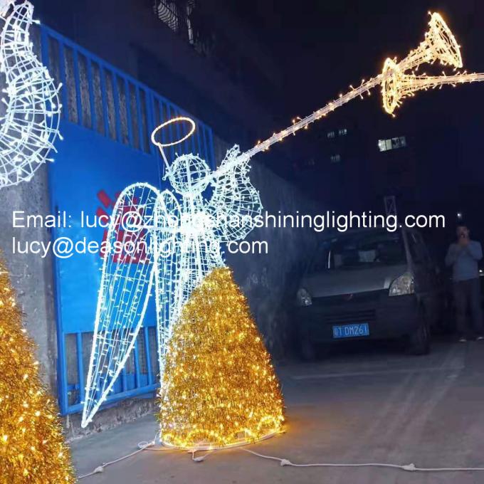 christmas lighted angel
