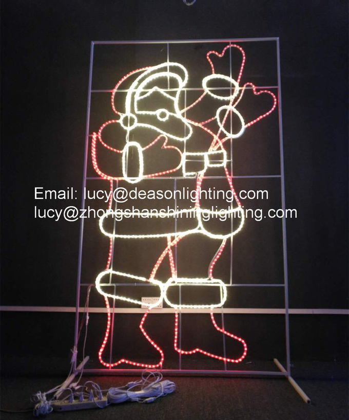 christmas rope light silhouettes