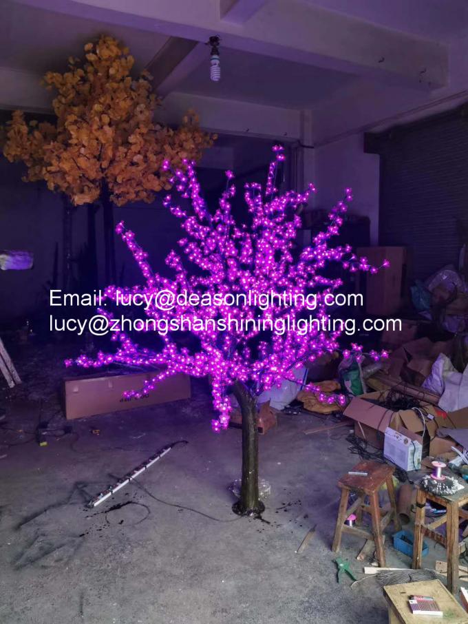 artificial lighted trees