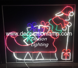 Christmas elf rope light silhouette