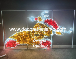 christmas reindeer ornament with led lights