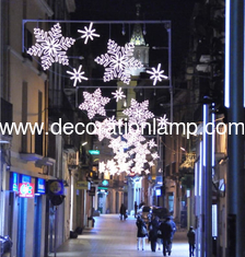 Christmas street decoration light snowflake