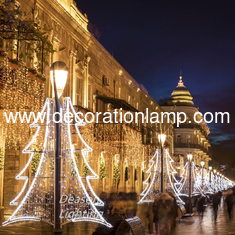 led christmas tree outdoor pole decoration lights