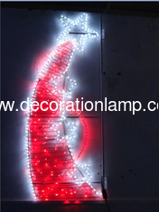 christmas decoration light on pole