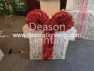 Outdoor Christmas Lights Decoration LED 3D gift box Motif light