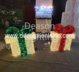 Lighted christmas gift boxes