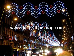China China Outdoor Wholesale Festive Christmas Across Street Led decoration motif light supplier