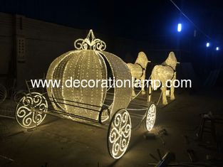 led outdoor christmas decoration horse carriage