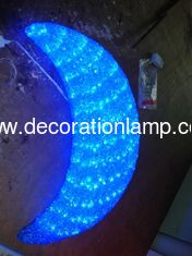 China led decorative christmas crescent moon light supplier