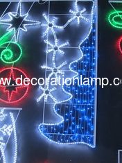 China christmas motif street light pole decorations supplier