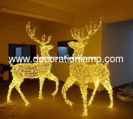 large outdoor christmas reindeer light