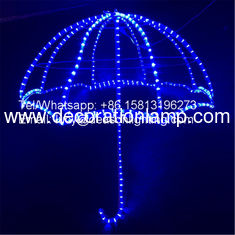 Hanging christmas decorations light street motif led umbrella