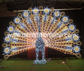 China large outdoor peacock christmas decorations supplier
