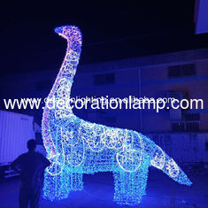 China giant led dinosaur outdoor christmas decorations supplier