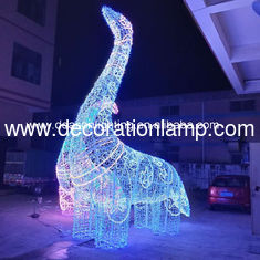 giant led dinosaur outdoor christmas decorations