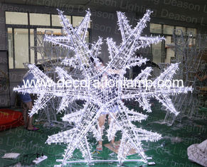 China large outdoor 3D lighted snowflake decorations supplier