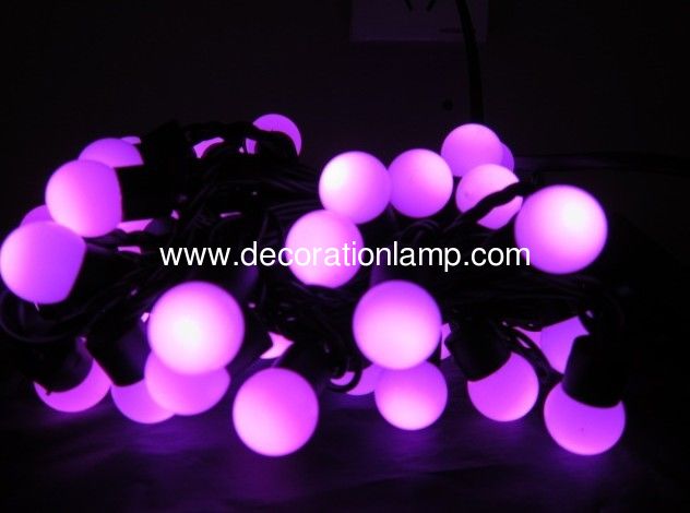 Pink LED Ball String Light