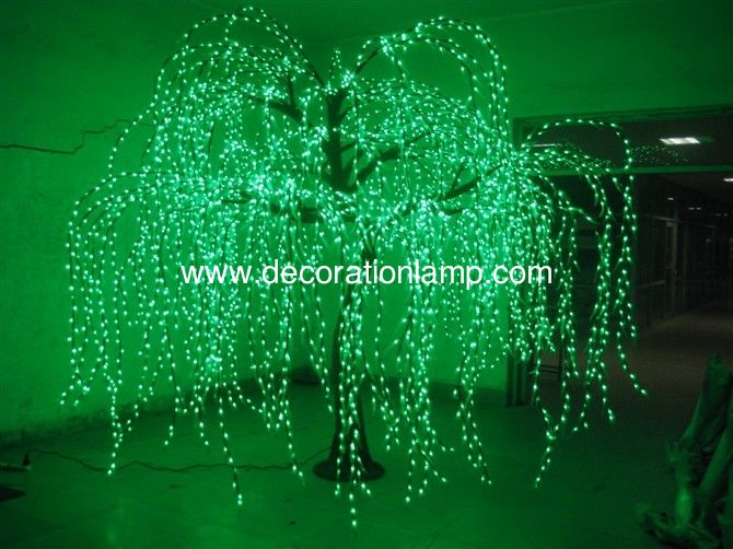 Led Green Willow Tree Light outdoor holiday decoration on sale