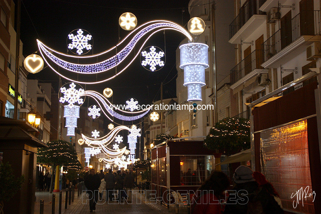 christmas village street lights