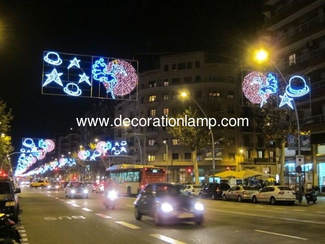 Christmas Across Street Motif/outdoor christmas street light  decoration