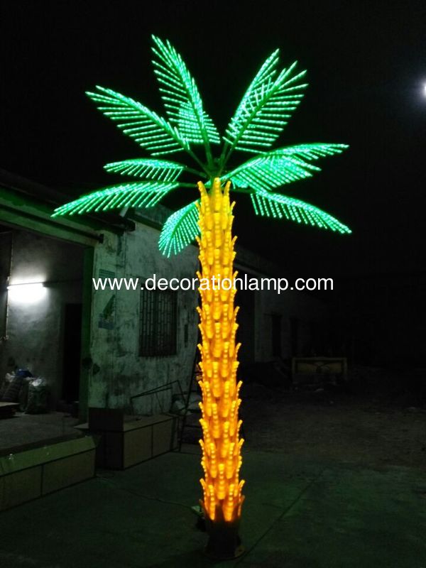 Outdoor Lighted Palm Tree With Coconuts Ideas