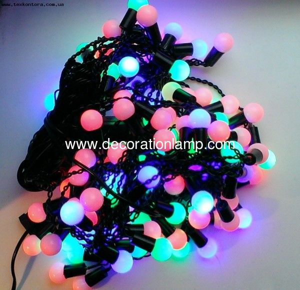 small round led ball string light