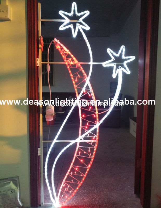 Outdoor Street Christmas Led Pole Decoration Motif Light