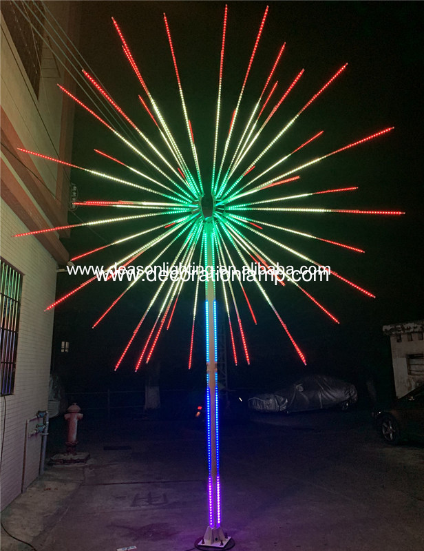 led firework light outdoor tree lights