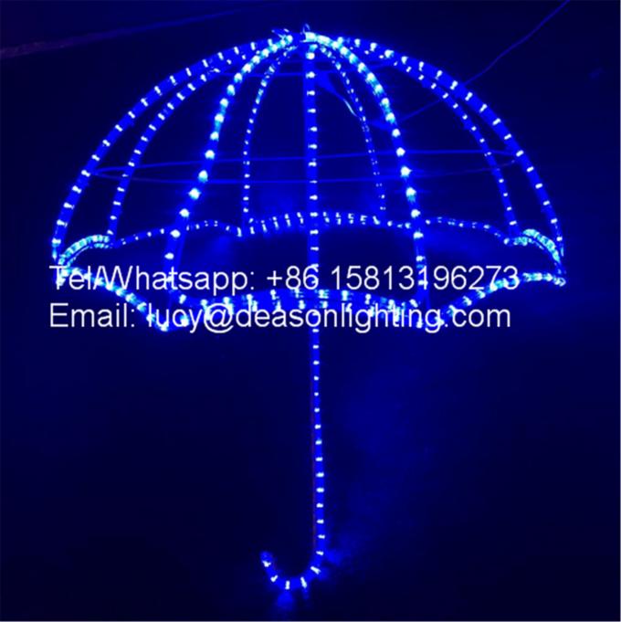 Hanging christmas decorations light street motif led umbrella