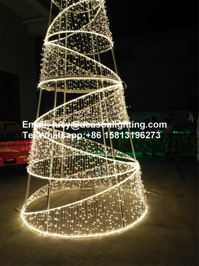 led spiral christmas tree