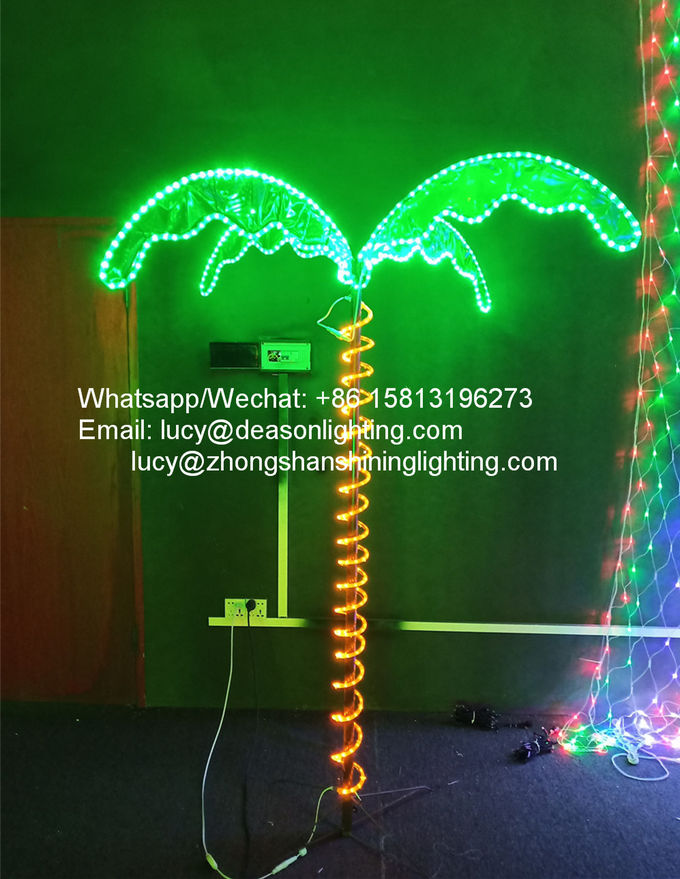 Led rope light palm tree