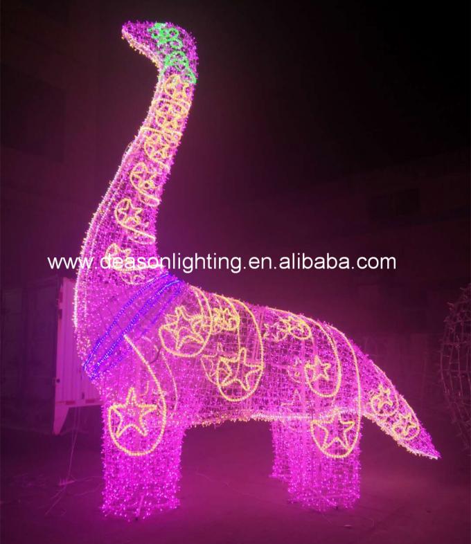giant led dinosaur outdoor christmas decorations
