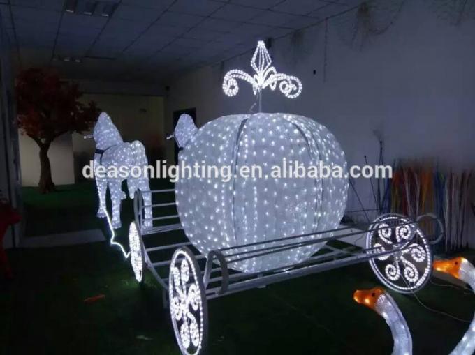 led outdoor christmas decoration horse carriage