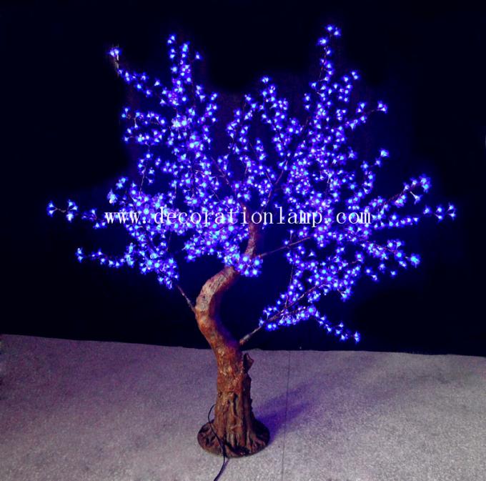 artificial trees with lights