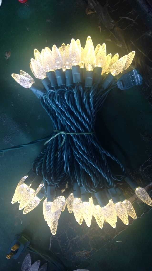 c6 led christmas lights red