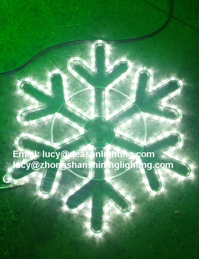 led rope light snowflake