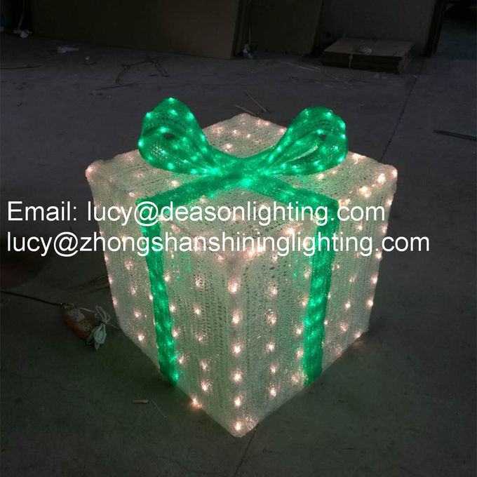 led gift box motif light