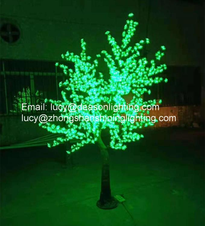 artificial lighted trees