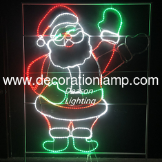 China christmas santa decoration lights supplier