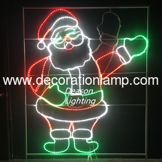 christmas santa decoration lights