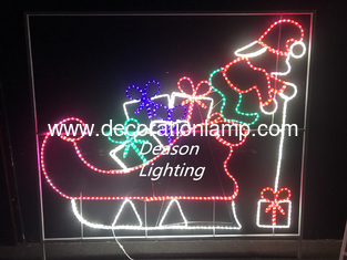 Christmas elf rope light silhouette